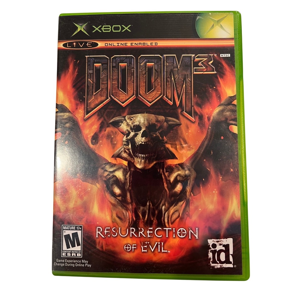 Doom 3 Resurrection of Evil Microsoft Xbox Original Game Complete with Manual